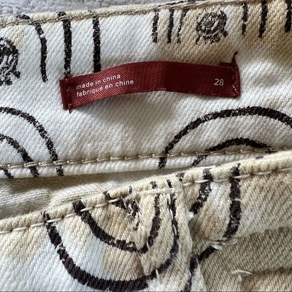 Anthropologie Pilcro Hannah Leathers Rainbow Ultra High-Rise Denim Shorts 28 - Picture 7 of 11